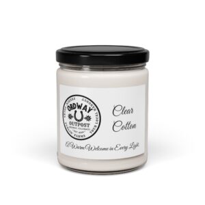 Clear Cotton Scented Soy Candle - 9oz - Cozy Home Fragrance