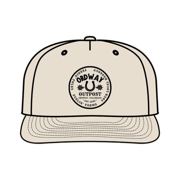 Retro Surf Cap with Ordway Outpost Design - Perfect for Beach Days - Image 3