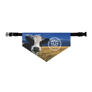 Moo Howdy Print Pet Bandana Collar - Fun and Trendy Accessory for Dogs