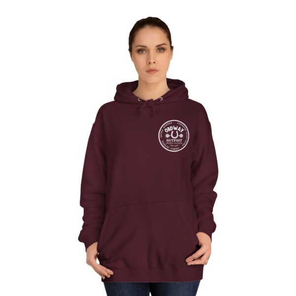 Ordway Outpost Logo College Hoodie - Cozy and Versatile Unisex Hoodie for Casual Occasions - Image 36